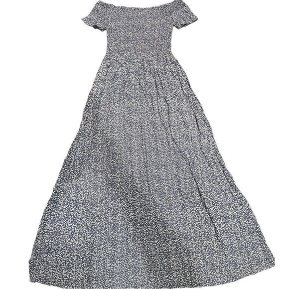 Floerns Women's Boho Floral Print Off Shoulder Split Long A Line Dress - Picture 15 of 17